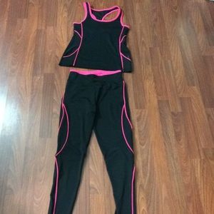 3/$20 - Black & Pink Workout Set